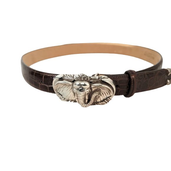 Brighton Accessories - Vintage Brighton Brown Elephant Belt Medium
